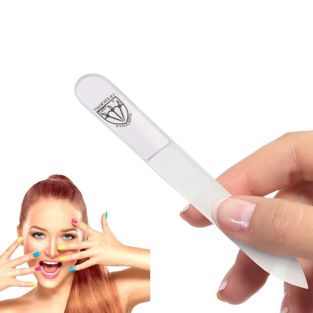 Kellermann 3 Swords Glass Nail File for Gentle Nail Filing FU 2703 | 11.5cm