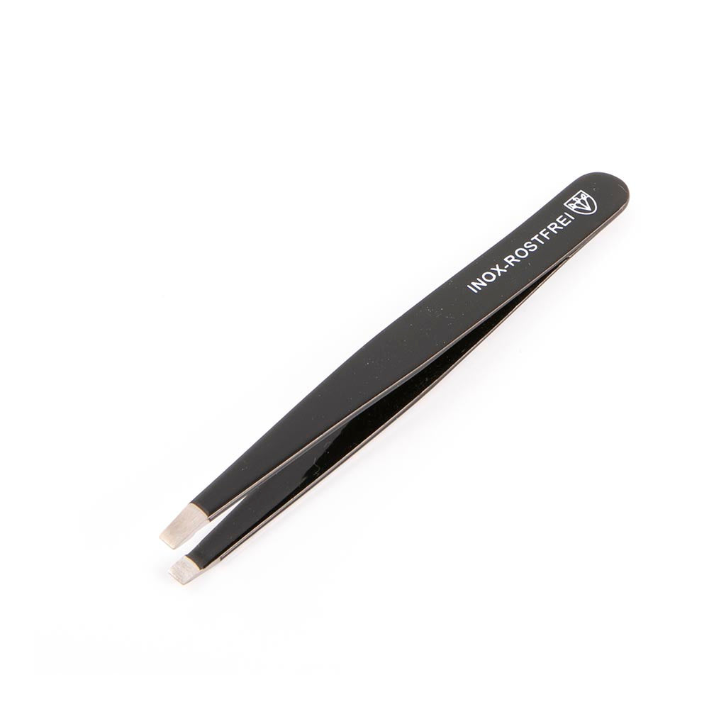 Kellermann 3 Swords Tweezers INOX Steel Black Clear Bead Flowers FU 34241