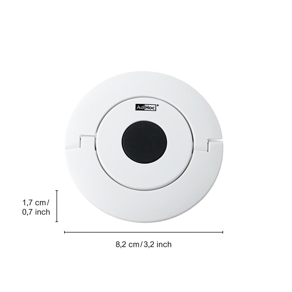 AdHoc Champagne Stopper Leakproof Horizontal or Vertical Storage GUSTO - White