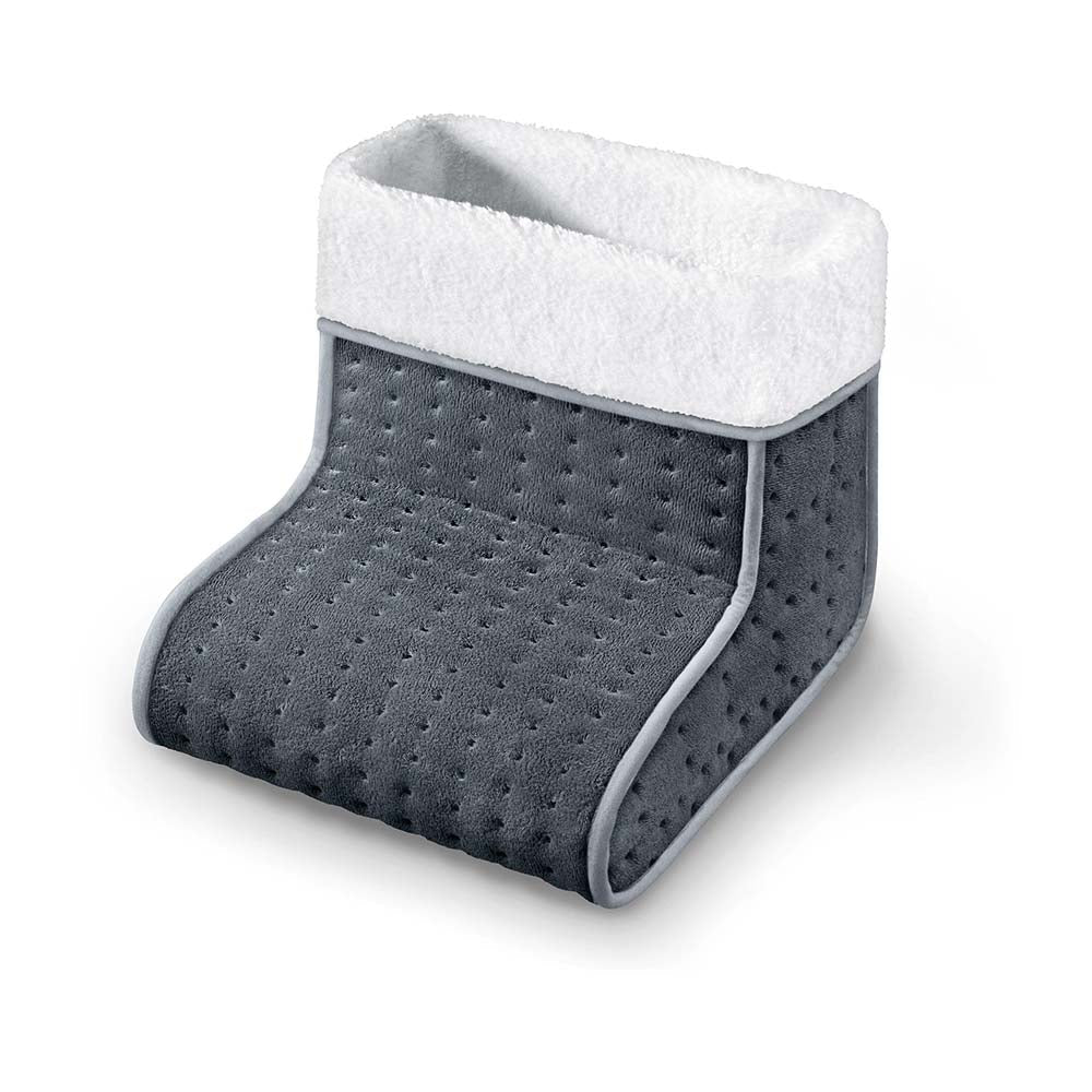 Beurer Germany FW 20 Electric Foot Warmer in Grey: Adjustable Temperature. Cosy Materials. Low Energy Heat.