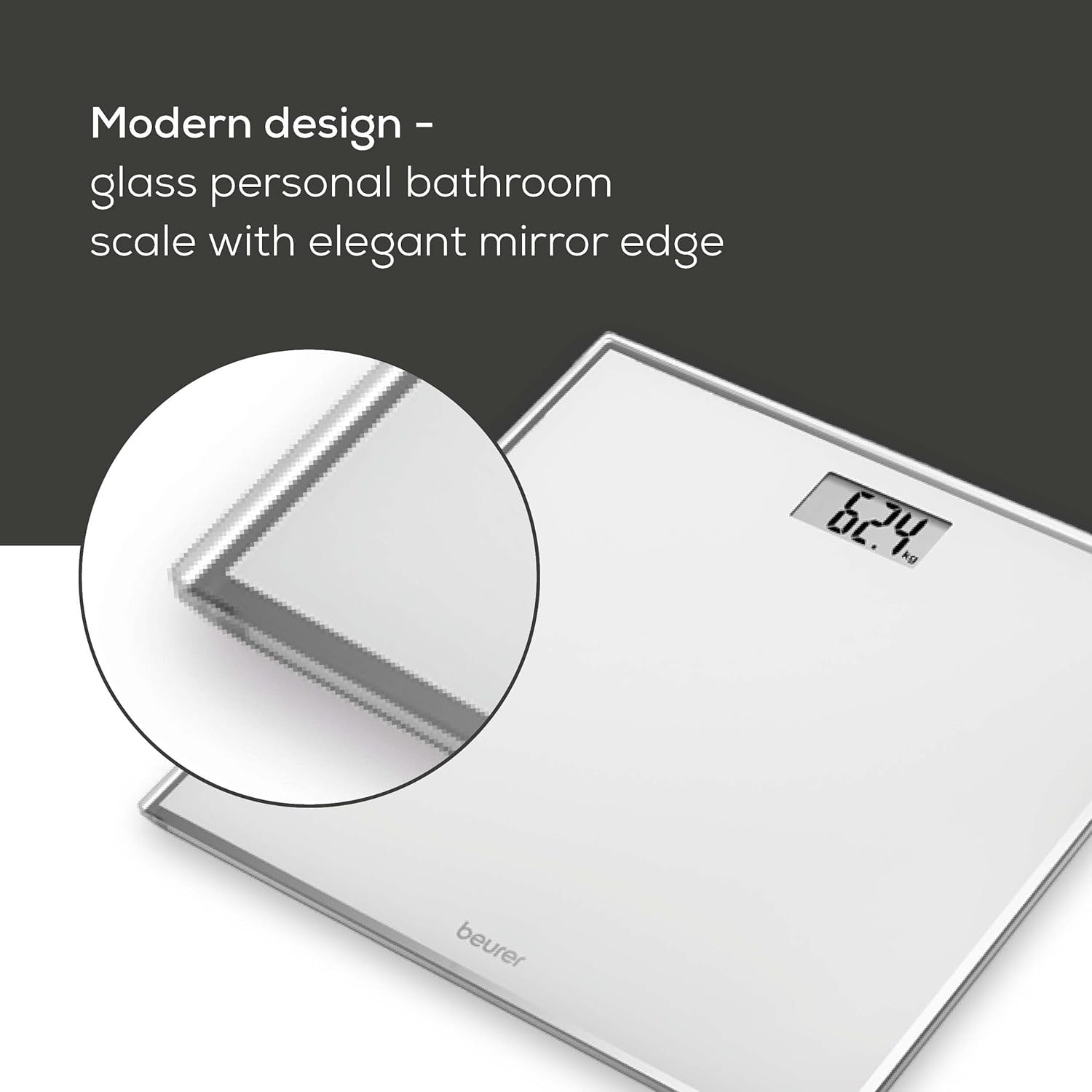 Beurer Bathroom Scale | GS 120 | Compact, Space-Saving Design | 150kg Capacity