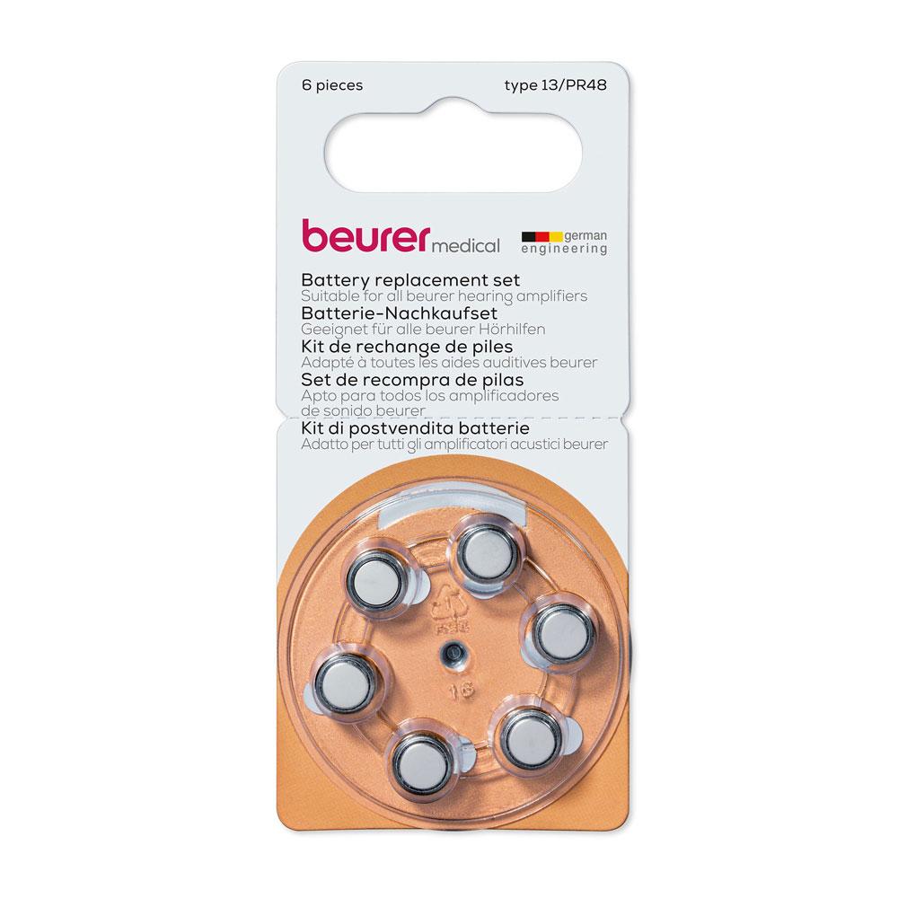 Beurer Battery Replacement Set for all Beurer Hearing Amplifiers including HA 20 & HA 50