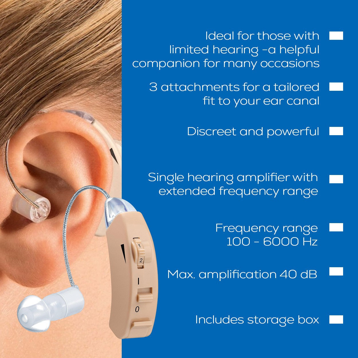 Beurer Germany HA 50 Personal Sound Amplifier | Behind-the-Ear | 1 Piece | HA 50