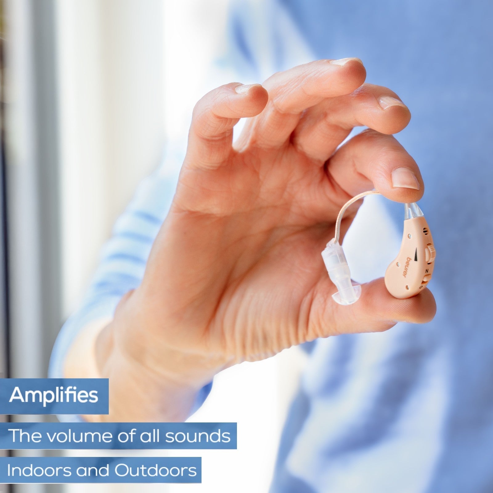 Beurer Germany HA 55 Personal Hearing Amplifiers. Rechargeable. RIC Design. Set of 2