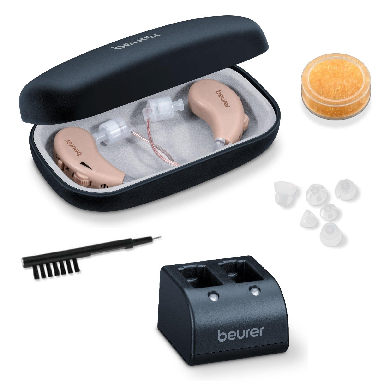 Beurer Germany HA 55 Personal Hearing Amplifiers. Rechargeable. RIC Design. Set of 2