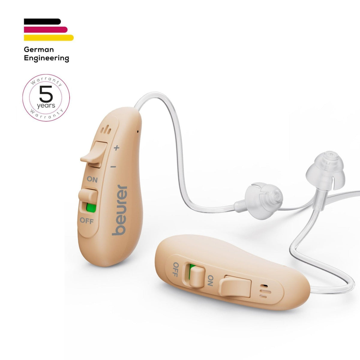 Beurer Germany HA 90 Digital Personal Sound Amplifier Set | Rechargeable | Behind-the Ear