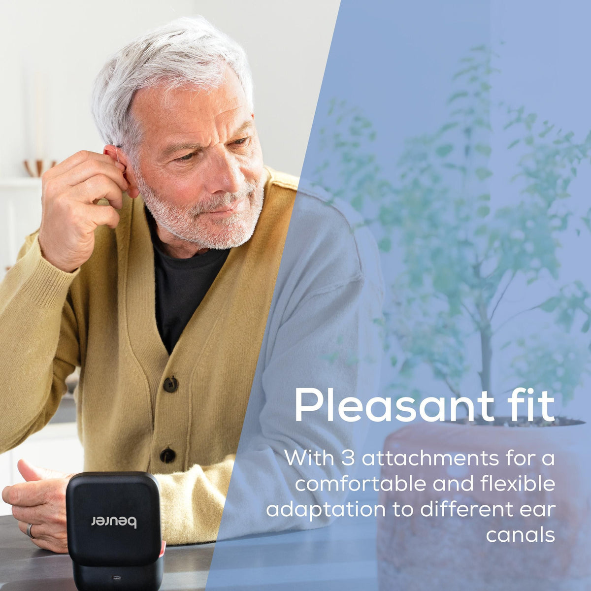 Beurer Germany HA 90 Digital Personal Sound Amplifier Set | Rechargeable | Behind-the Ear