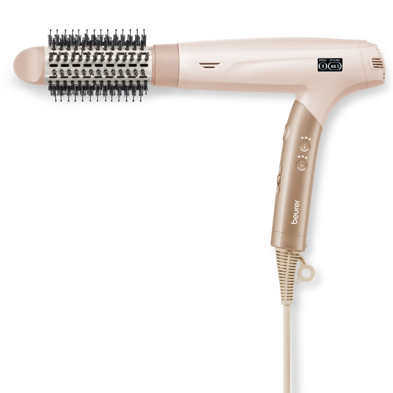 Beurer HC 150 One-Step Hair Dryer & Styler with 4 Attachments | Ionic | Foldable & Light for Travel | 1600W