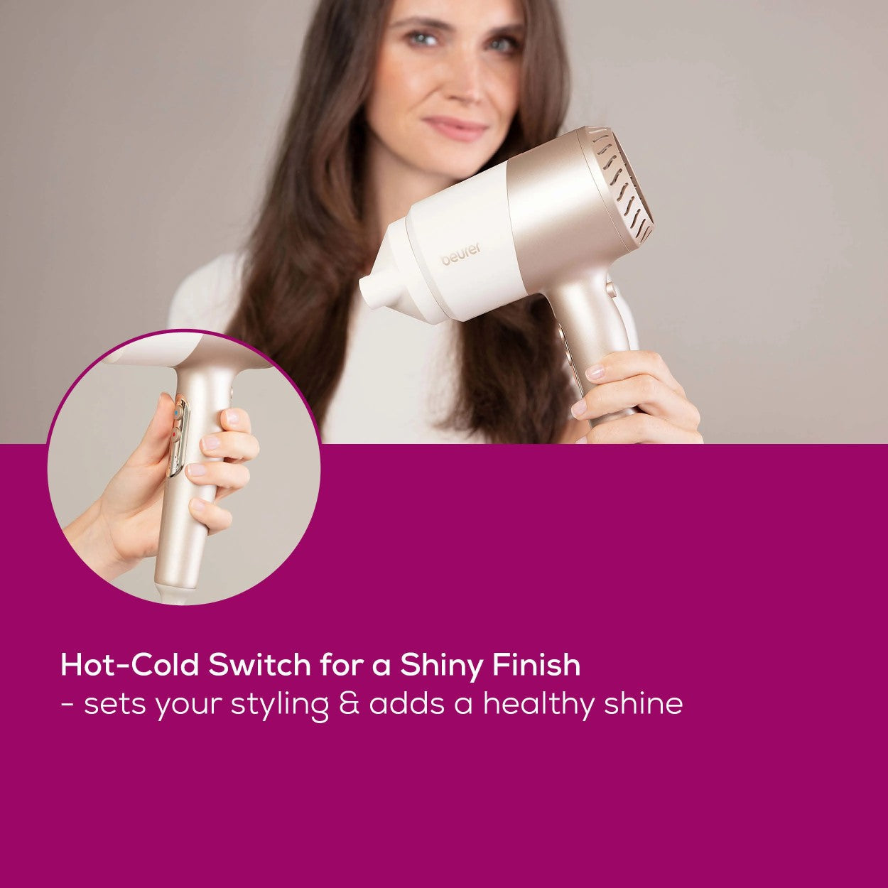 Beurer HC 40 Travel Hair Dryer: Compact Power, Salon Results 1700-2000W