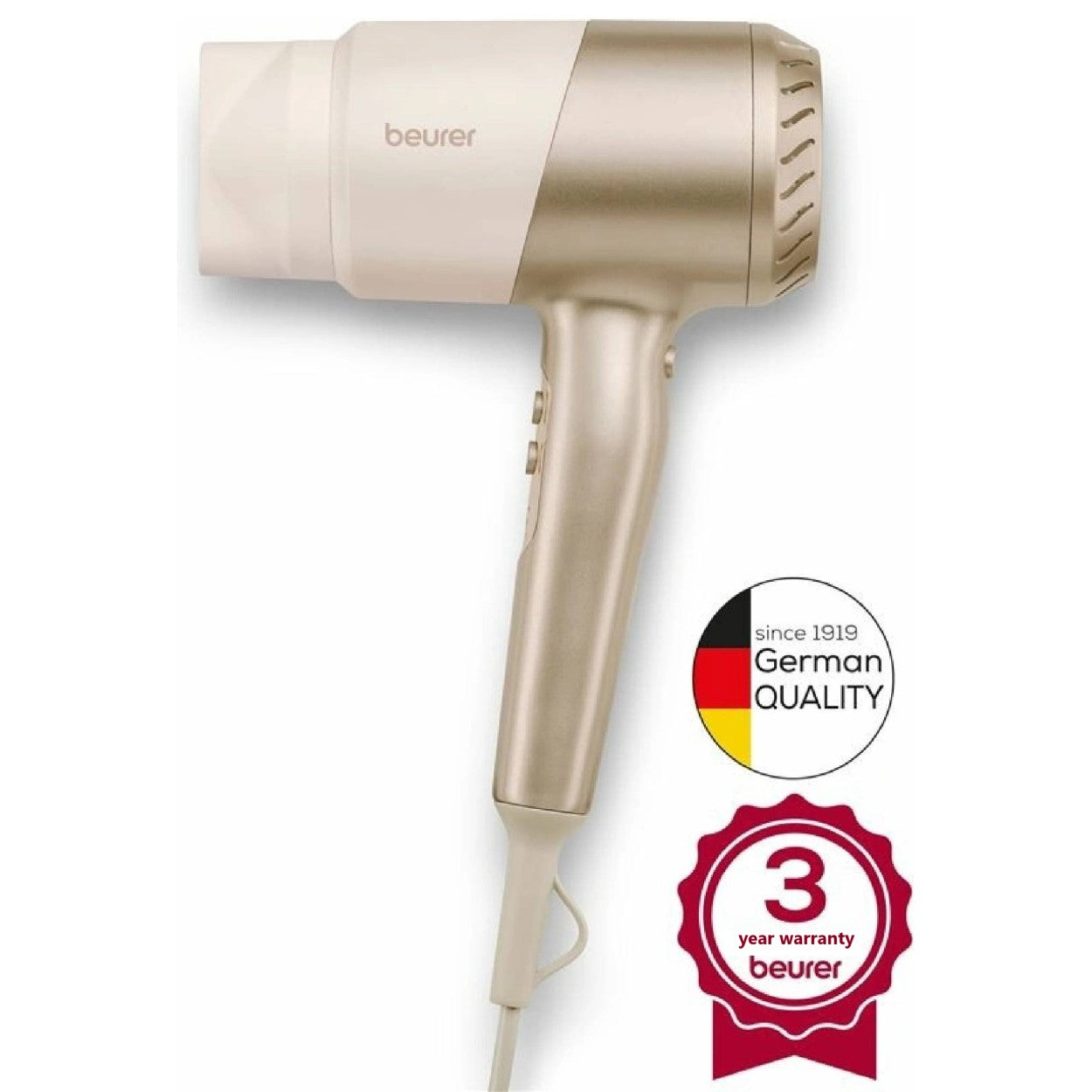 Beurer HC 40 Travel Hair Dryer: Compact Power, Salon Results 1700-2000W