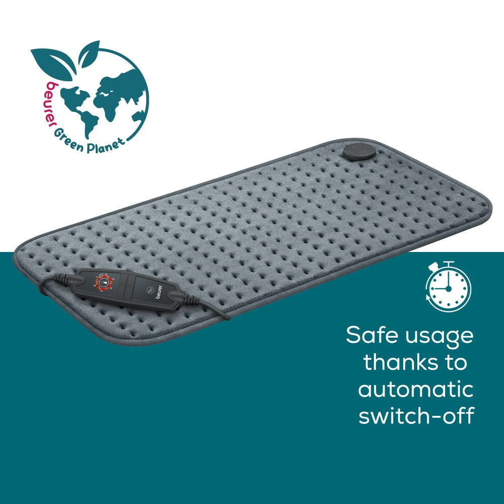 Beurer HK 123 XXL Heat Pad Low Energy Use & Eco Friendly XXL 60x30cm - Grey