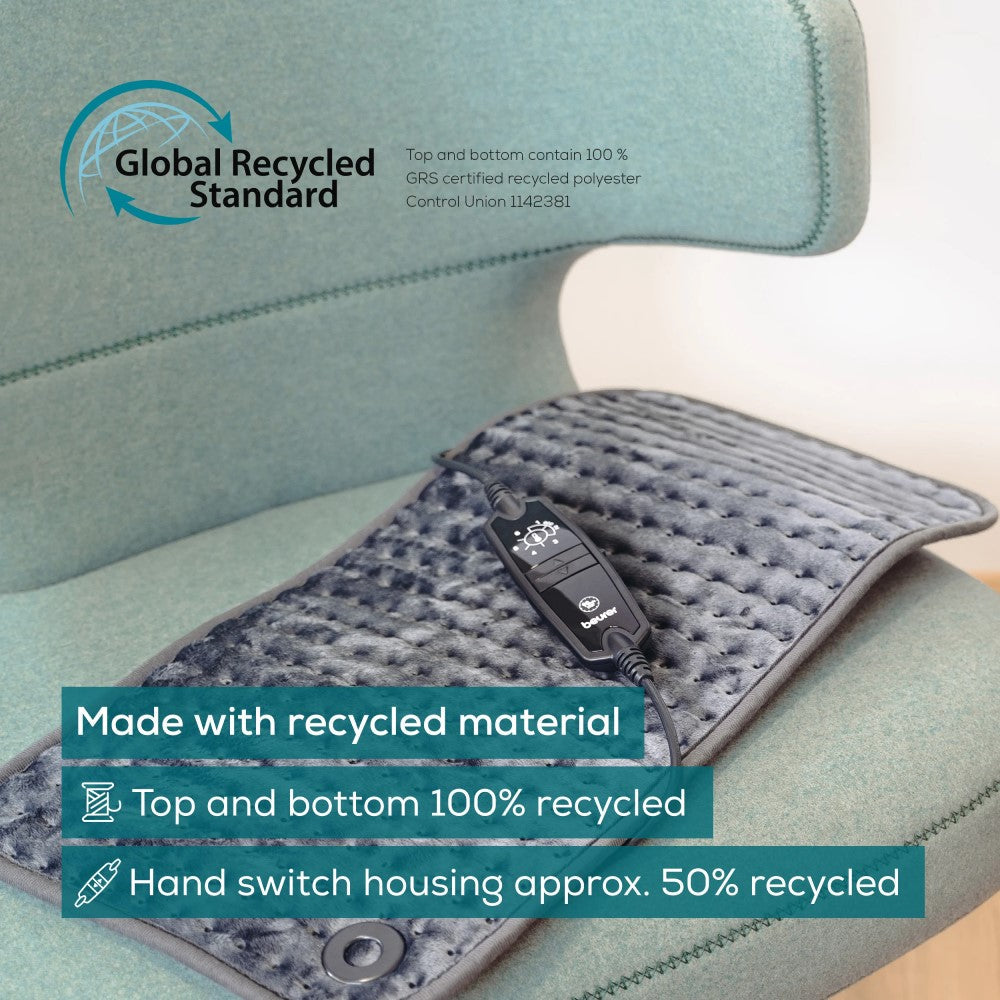 Beurer HK 123 XXL Heat Pad Low Energy Use & Eco Friendly XXL 60x30cm - Grey