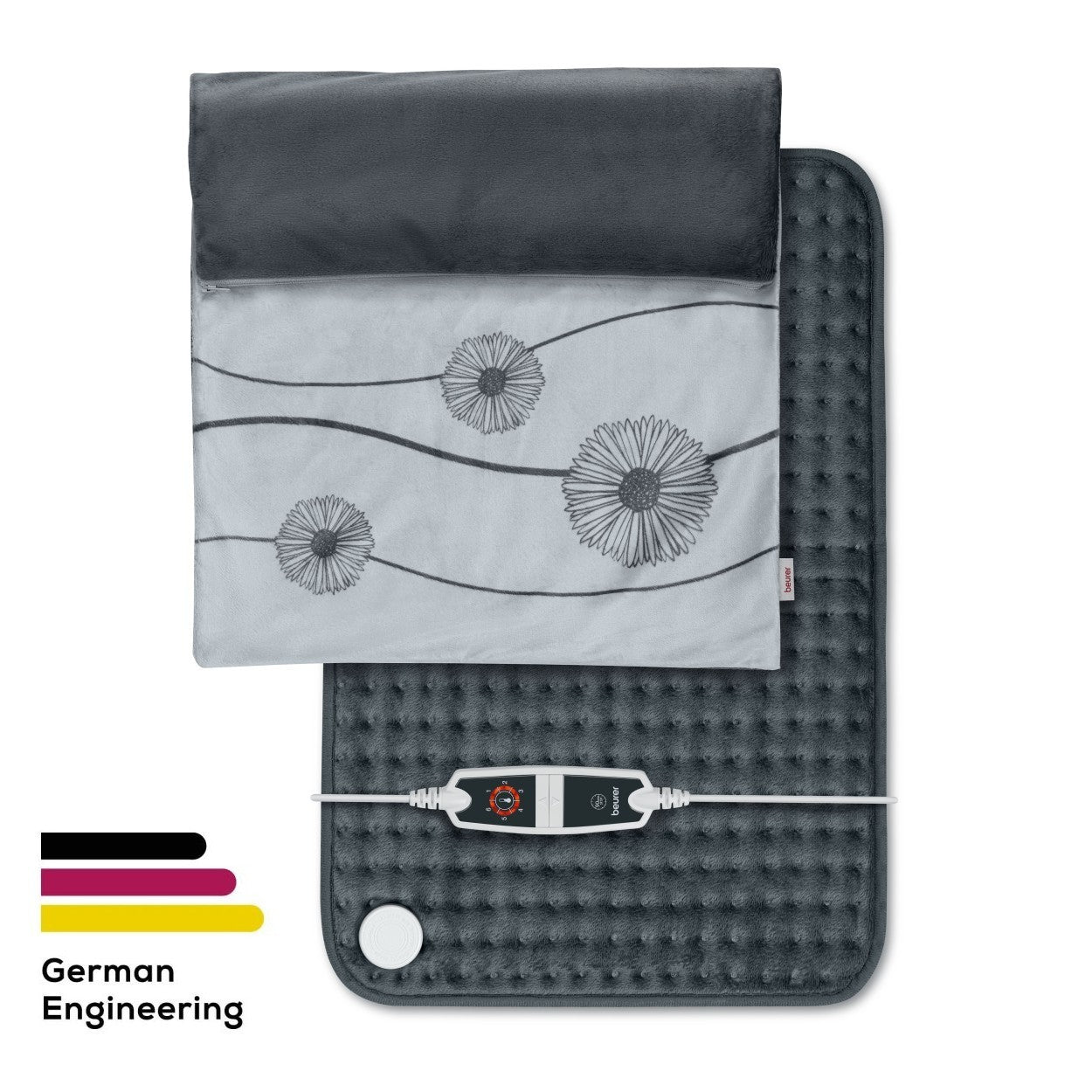 Beurer Electric Heat Pad HK 125 XXL COSY Energy Efficient Heating 60x40cm. Grey