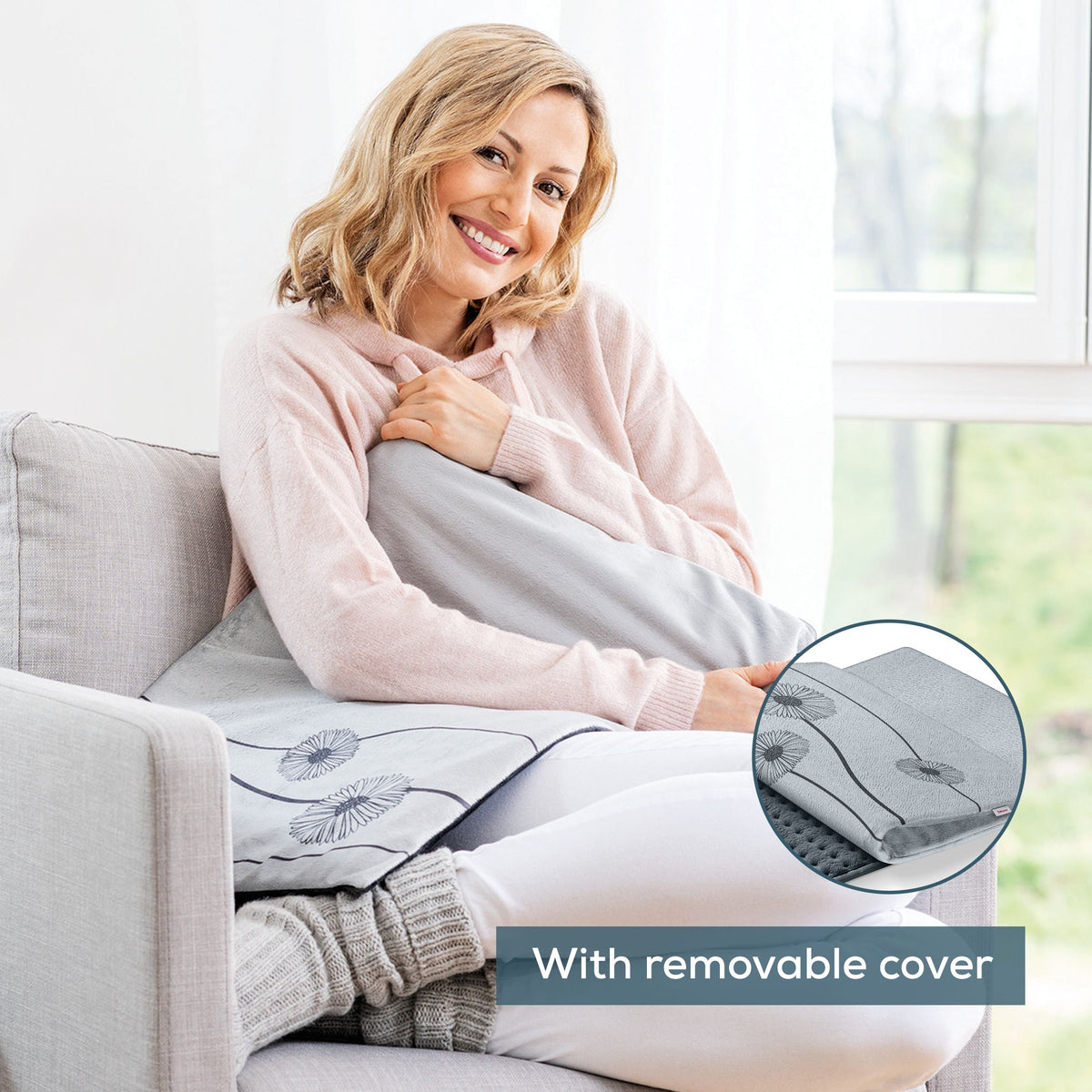 Beurer Electric Heat Pad HK 125 XXL COSY Energy Efficient Heating 60x40cm. Grey