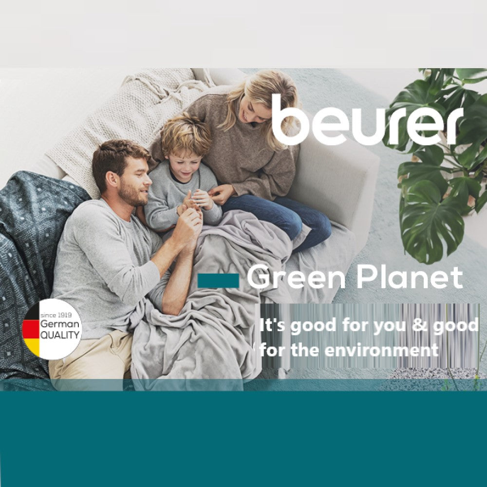 Beurer HK 145 Weighted Electric Heating Pad. 1.5kg. Weight & Heat for Cosy, Soothing Warmth. Eco-Friendly. 60 x 30 cm