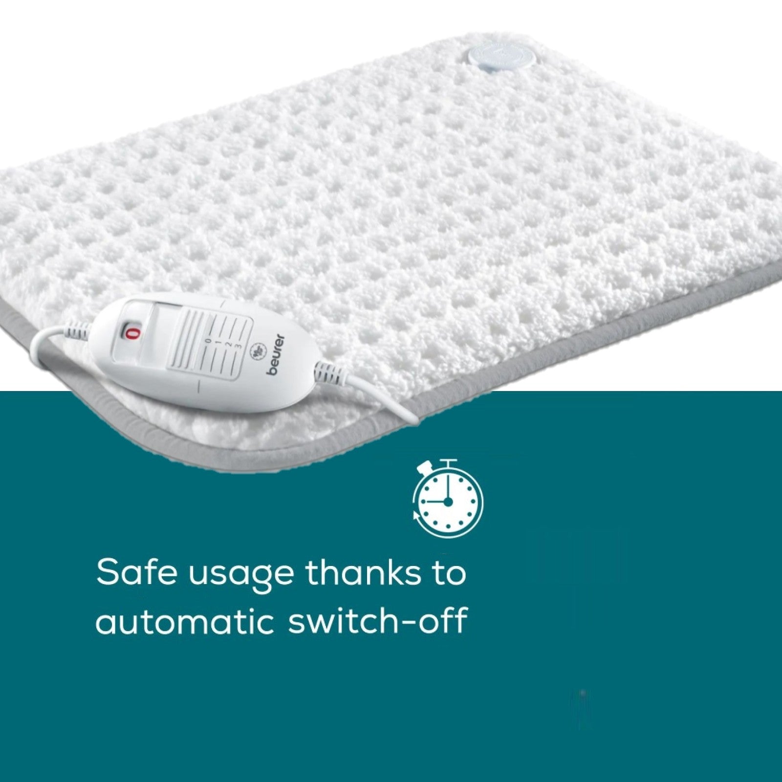 Beurer HK 42 COSY Heating Pad: XL 44x33cm. Low Energy Use & Super Fleecy