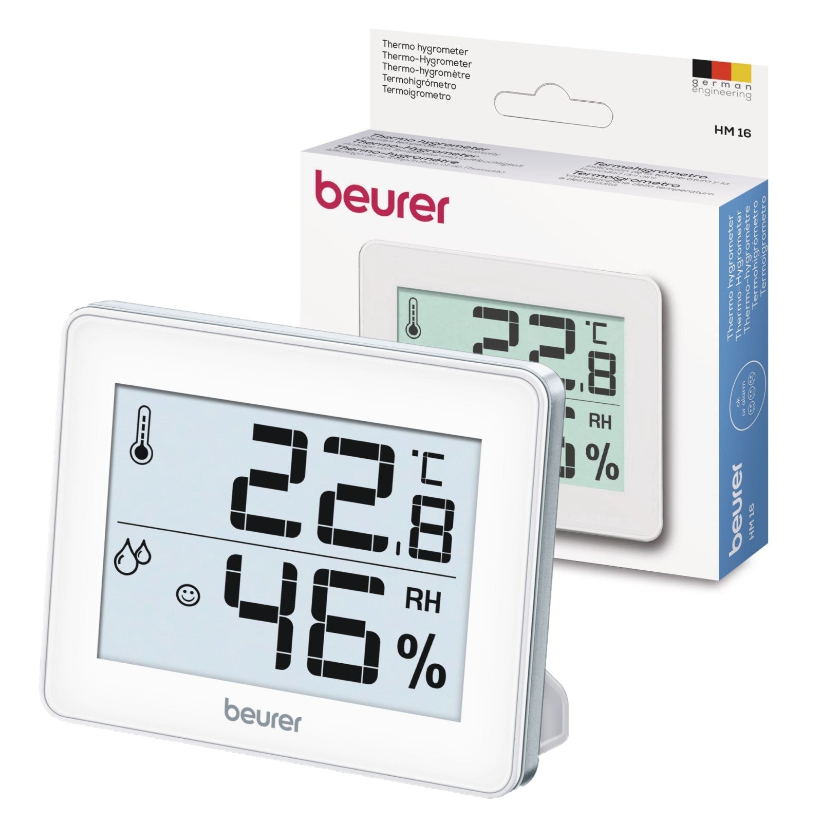 Beurer Germany HM 16 Thermo Hygrometer | Temperature & Humidity Monitor