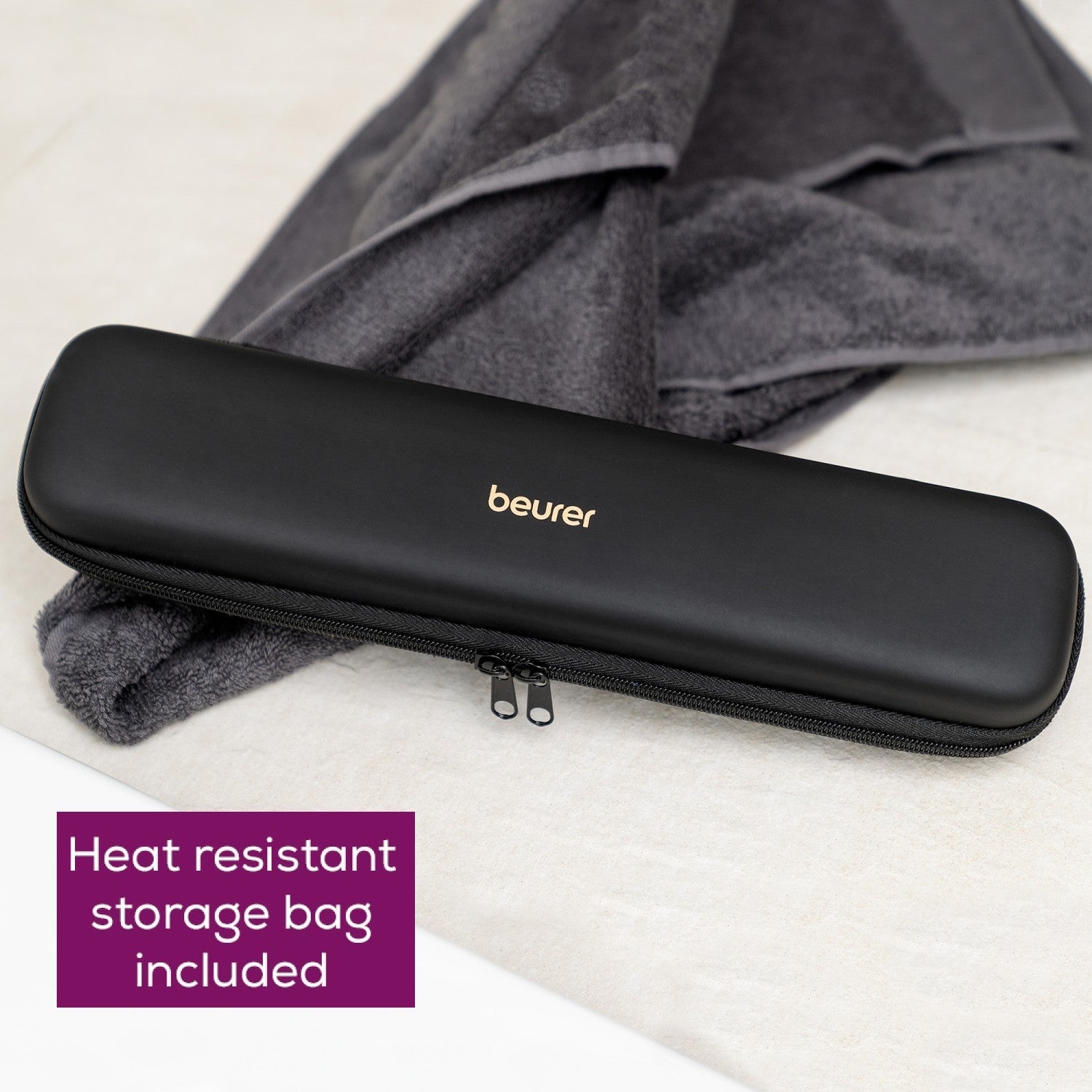 Beurer HS 100 Hair Straightener & Curler: High Speed Power. Heats up Ready in Seconds