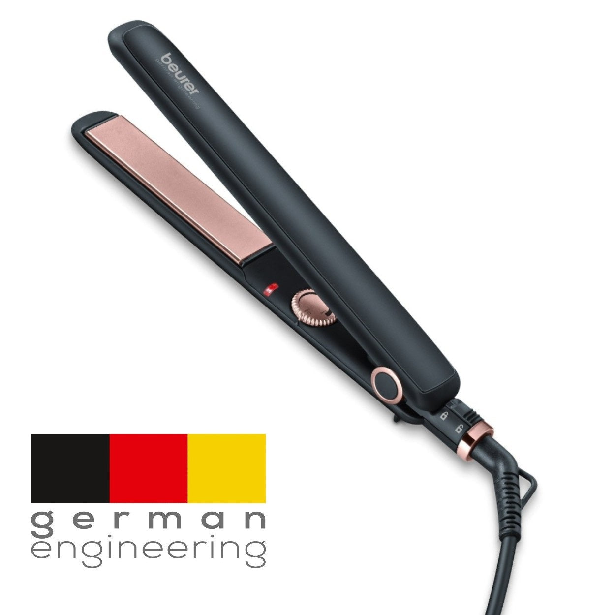 Beurer Hair Straightener / Flat Iron: Fast Heat. Variable Temperature. Straightening, Curl or Wave Options HS 30