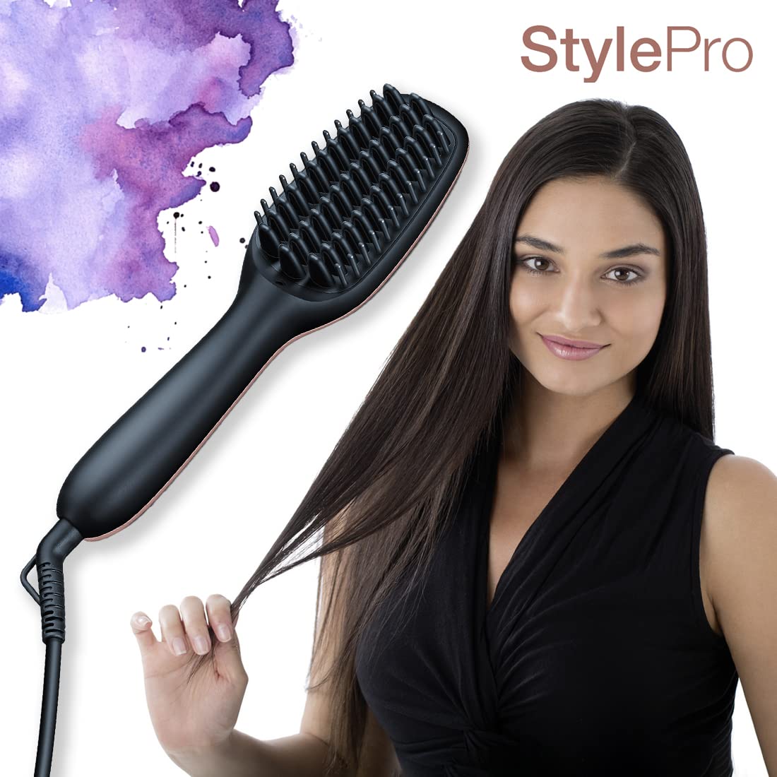 Demo - Beurer HS 60 Hair Straightening Brush with Ceramic Protective Coating