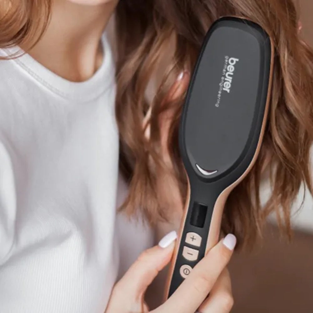 Beurer HS 60 Hair Straightening Brush with Ceramic Protective Coating