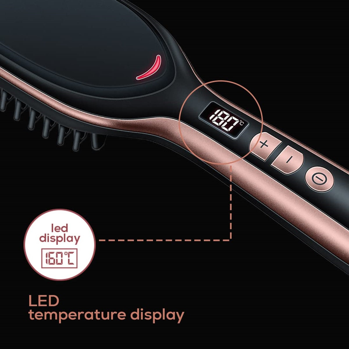 Demo - Beurer HS 60 Hair Straightening Brush with Ceramic Protective Coating
