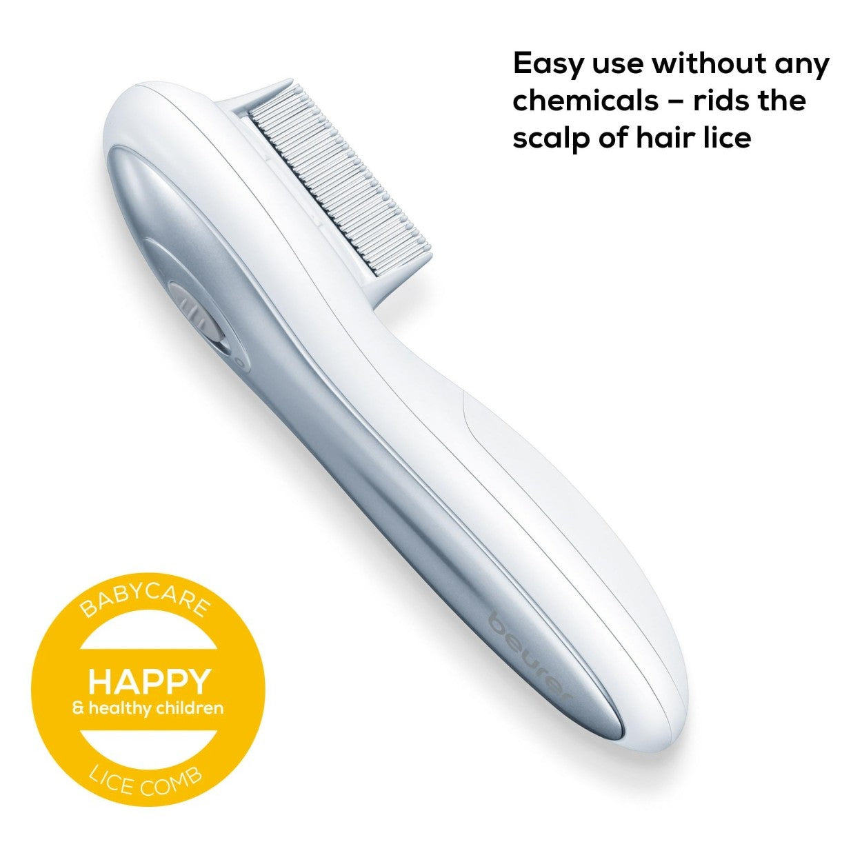 Beurer HT 15 Electric Lice Comb – Safe, Chemical-Free Lice & Nit Removal for Children & Pets