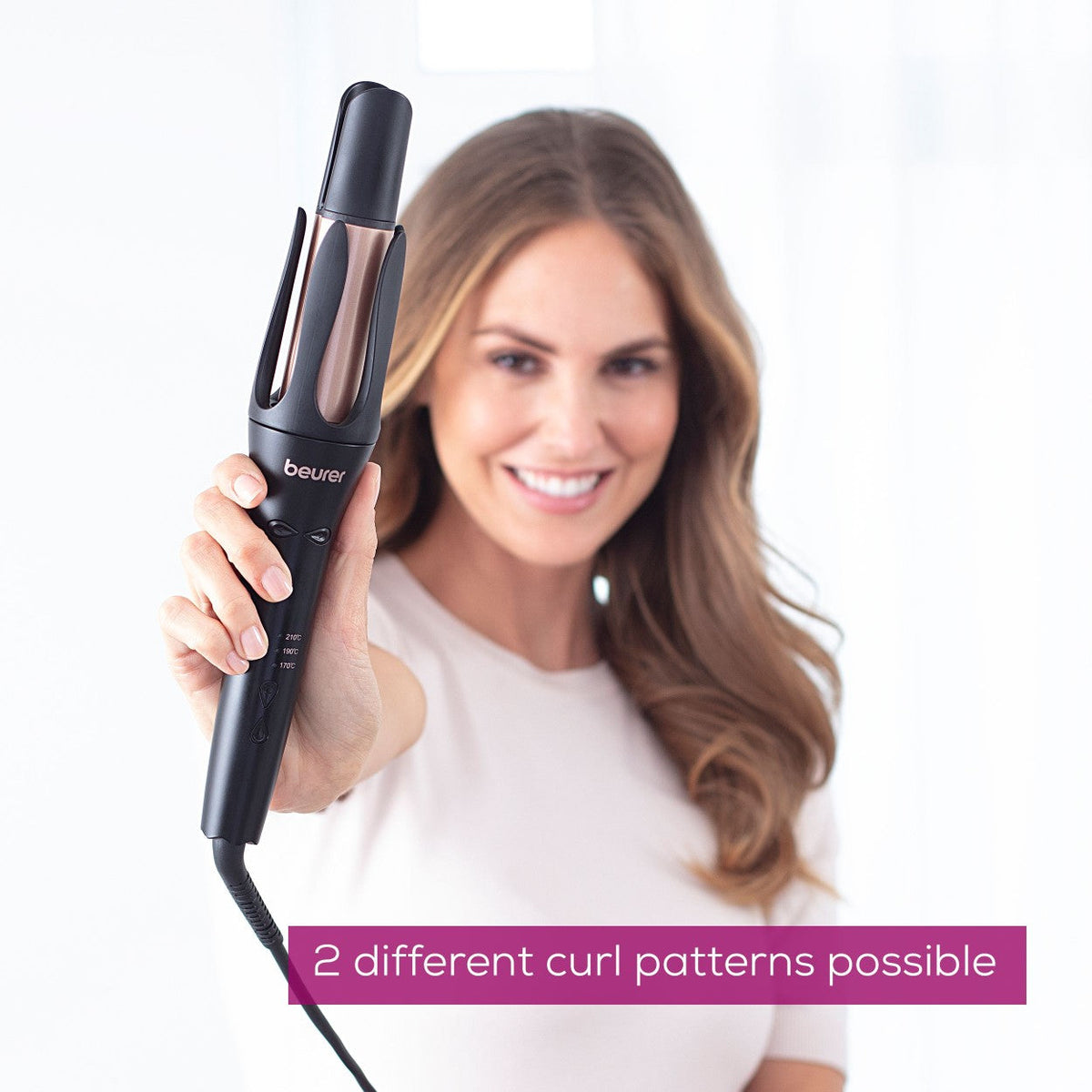 Beurer HT 75 Automatic Hair Curler with Smart Timer & 4-Way Ion Outlet