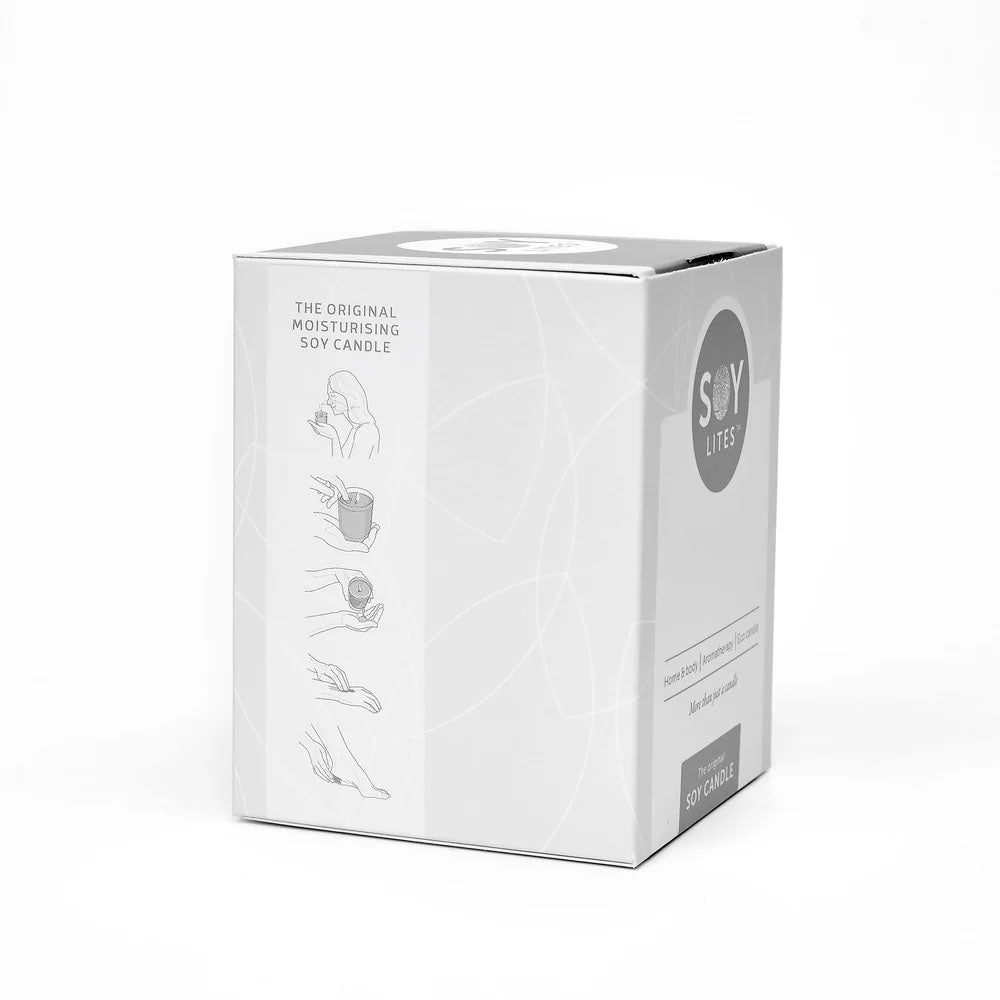 SoyLites Clarity Moisturising Candle - Bergamot, Patchouli, Frangipani & Lemon (220ml)
