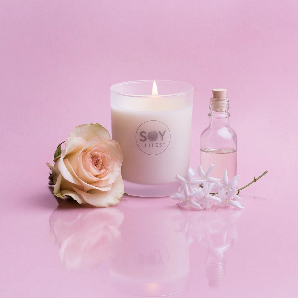 SoyLites Harmony Moisturising Candle - Rose, Geranium & Jasmine (70ml)