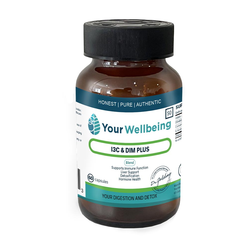 Your Wellbeing I3C & DIM Plus - Supports Immune Function, Liver Support, Detoxification & Hormone Health