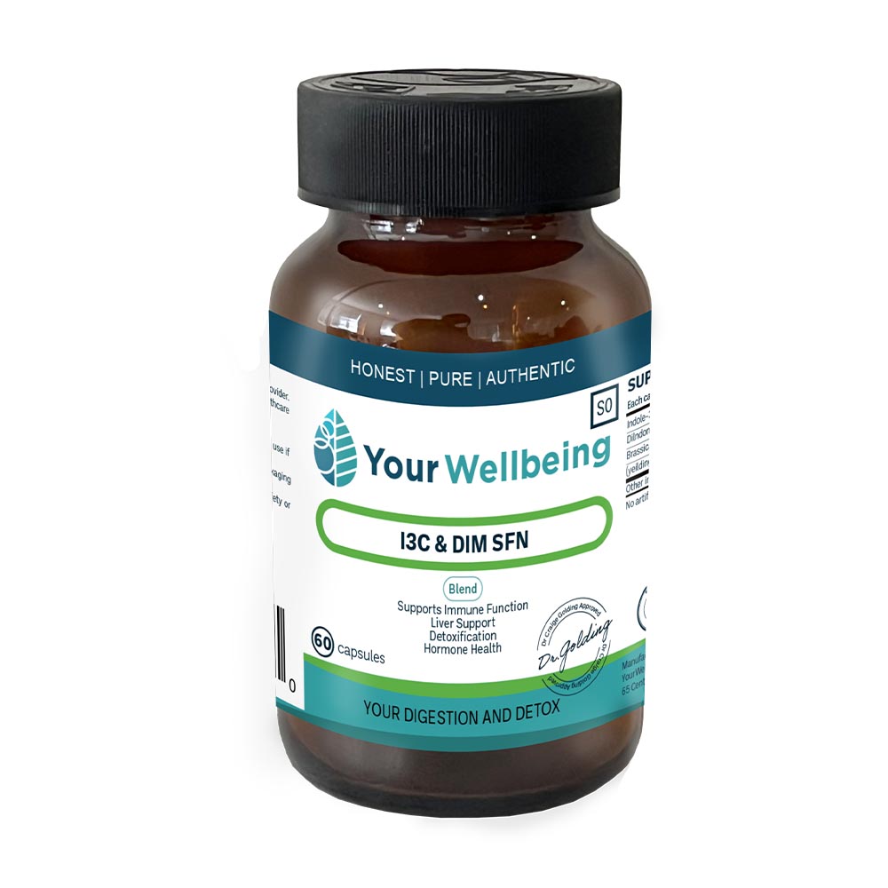 Your Wellbeing I3C & DIM SFN - Supports Immune Function, Liver Support, Detoxification & Hormone Health