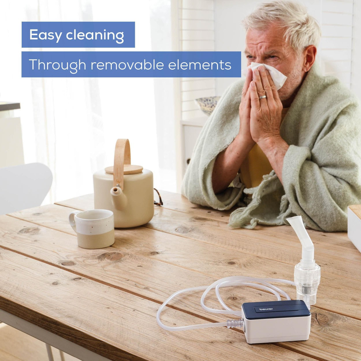 Beurer Germany IH 15 Nebuliser | Compact, Easy-to-Use Inhaler for Adults & Children | Effective Respiratory Treatment