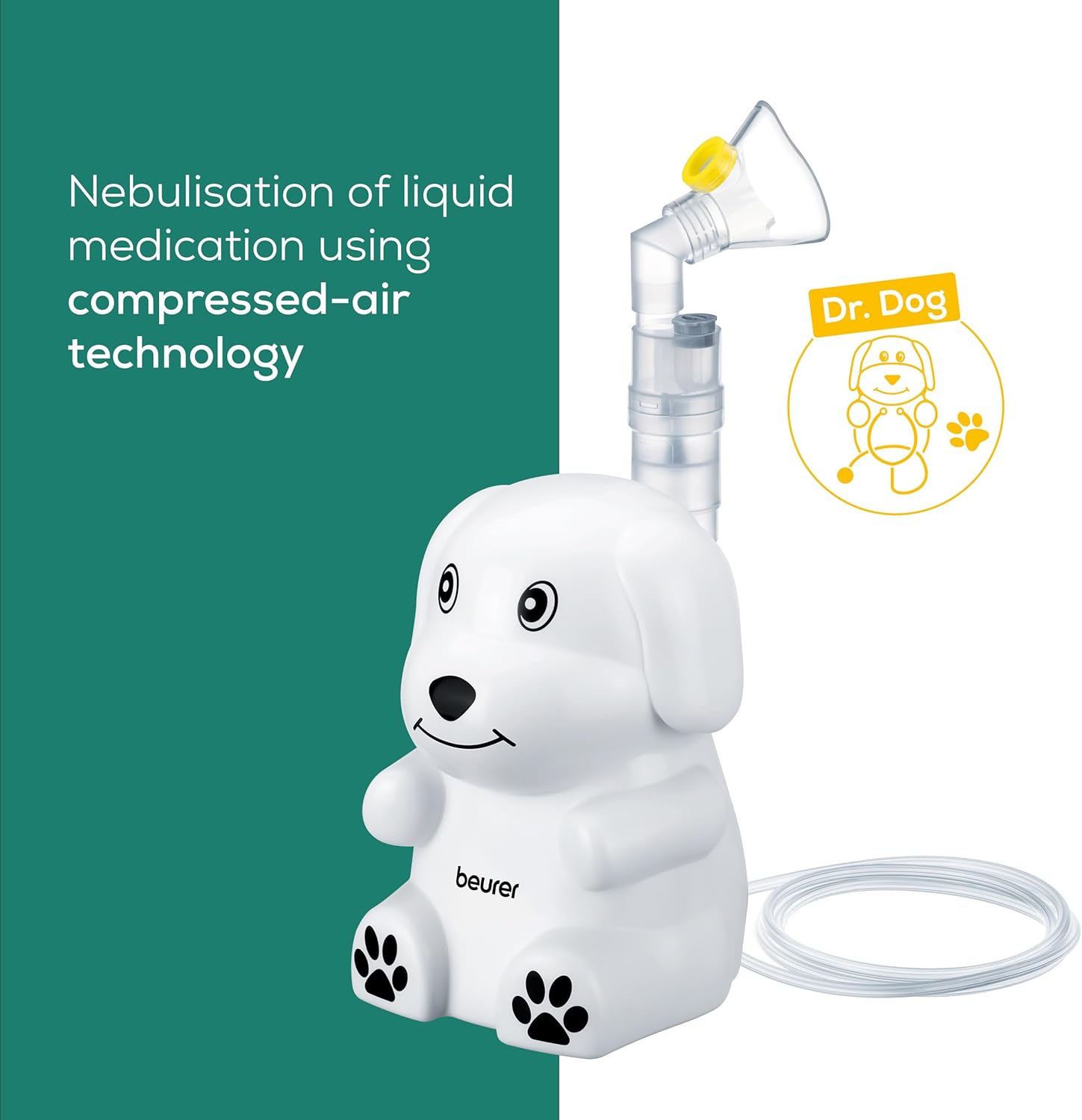 Beurer Nebuliser IH 24 KIDS Dr Dog Nebulizer for Children & Babies 6 Months Up