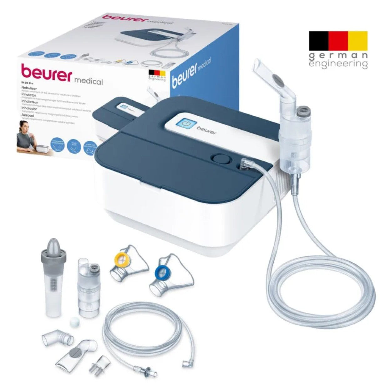 Beurer Nebuliser: With Adult & Child Accessories and Nasal Douche IH 28 PRO