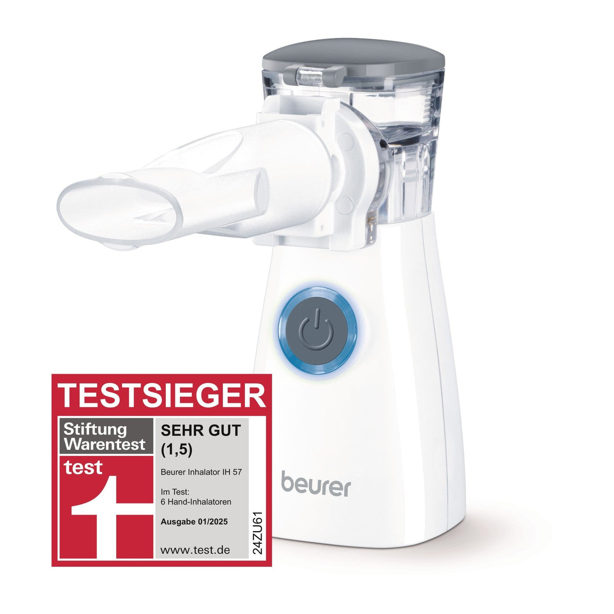 Beurer IH 57 Nebuliser Ideal for Adults, Children & Travel: Compact & USB Rechargeable
