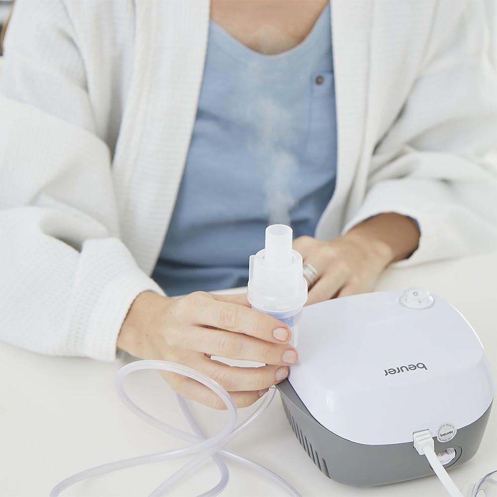 Beurer IH 18 Compressed Air Technology Nebuliser Including Accessories - Fast, Effective Upper & Lower Airway Relief