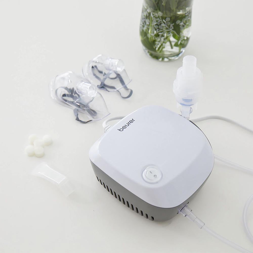 Beurer IH 18 Compressed Air Technology Nebuliser Including Accessories - Fast, Effective Upper & Lower Airway Relief