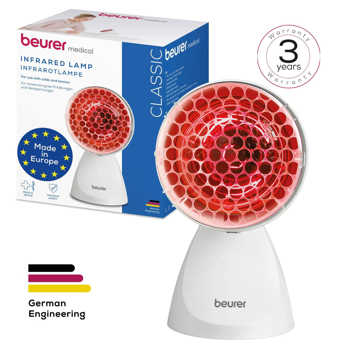 Beurer Germany Infrared Heat Lamp 100W | With Goggles & Shield | IL 11