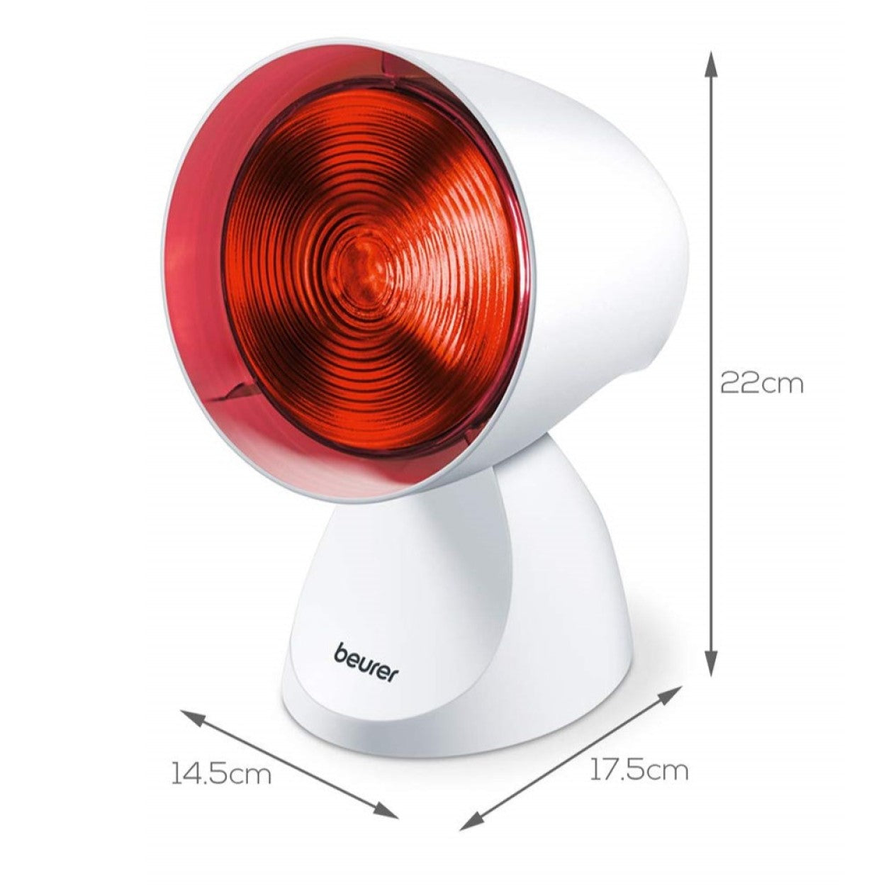 Beurer Germany IL 21 Infrared Heat Lamp 150W: Heal & Soothe Colds, Injury & Pain