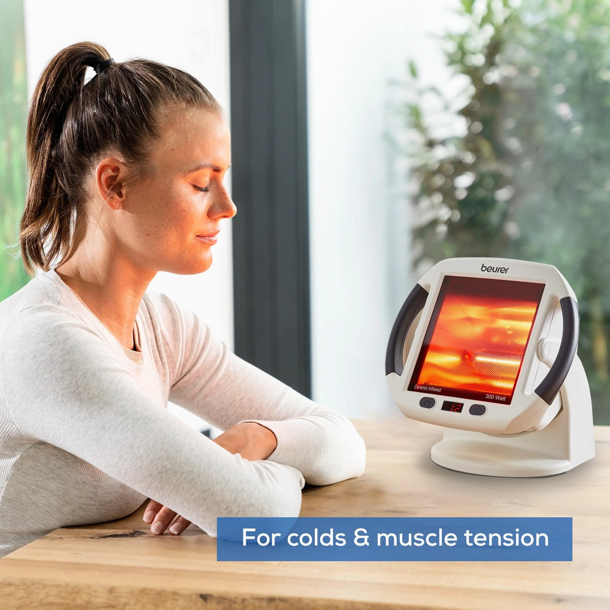 Beurer IL 50 Infrared Heat Lamp | Soothes Colds, Muscle & Joint Strain | Improves Skin Health | 300W