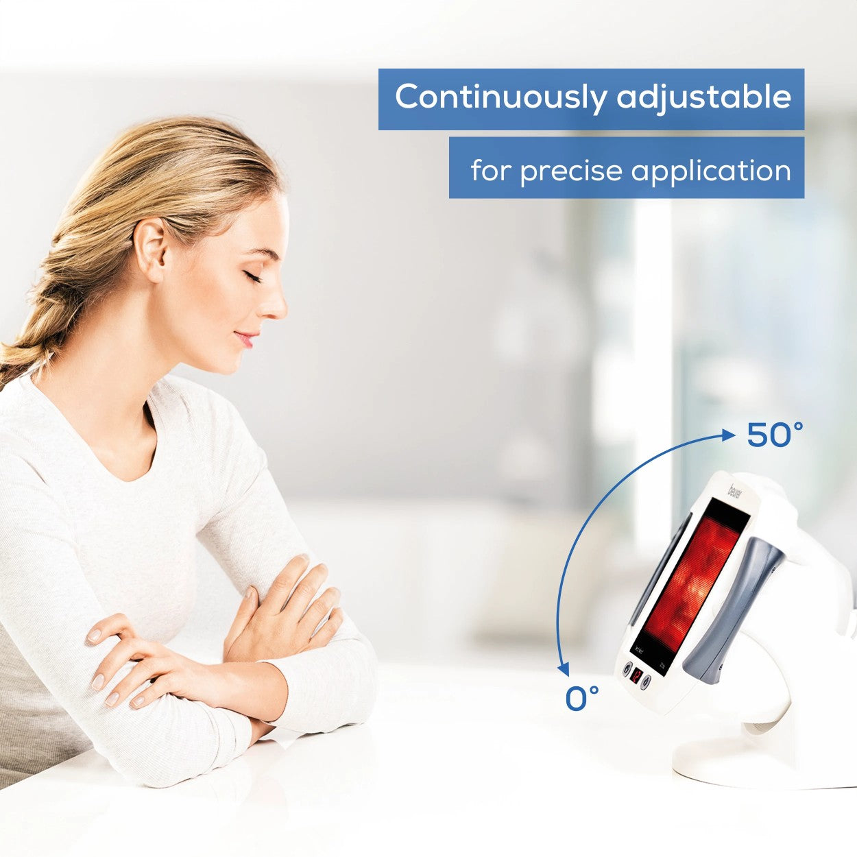 Beurer IL 50 Infrared Heat Lamp | Soothes Colds, Muscle & Joint Strain | Improves Skin Health | 300W