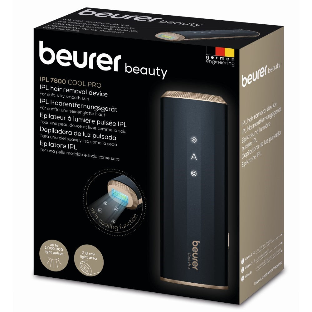 Beurer IPL 7800 Cool Pro: IPL Laser Technology Home Hair Removal Device with Cooling Function for Face & Body