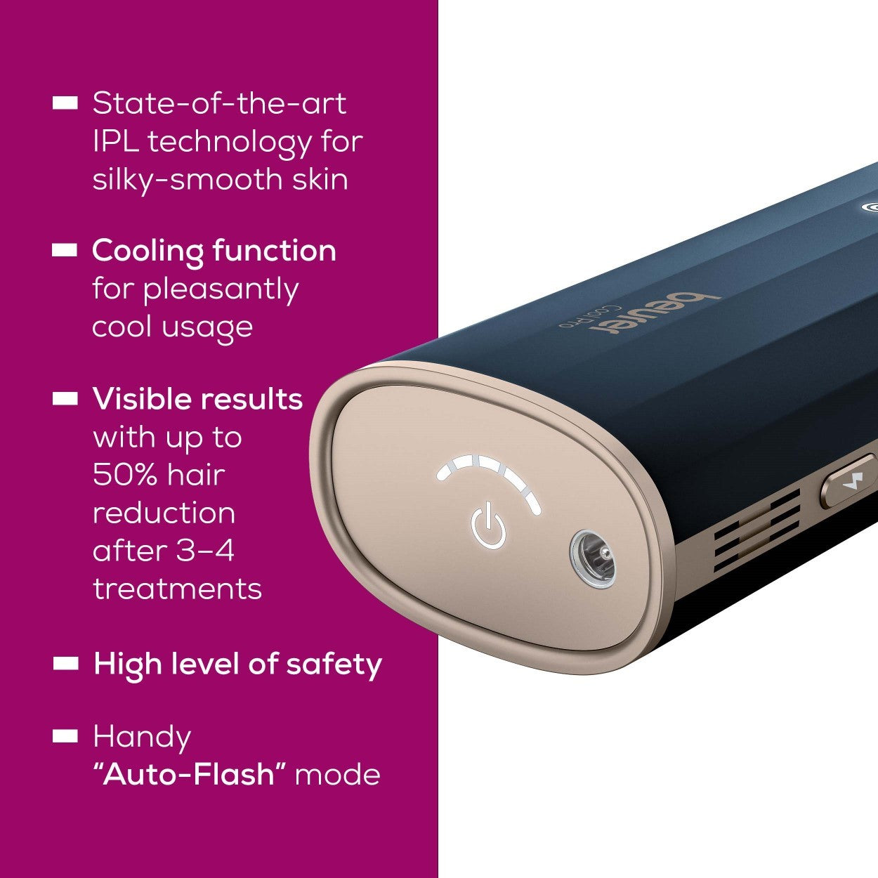 Beurer IPL 7800 Cool Pro: IPL Laser Technology Home Hair Removal Device with Cooling Function for Face & Body