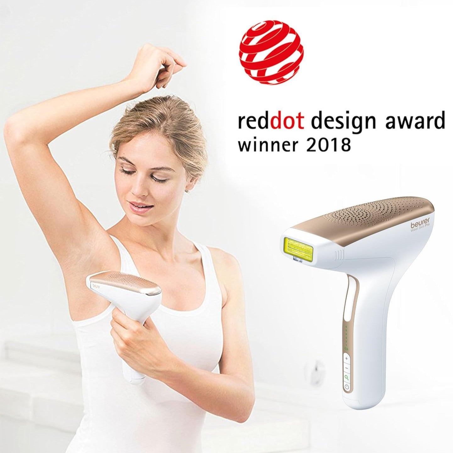 Beurer Cordless IPL Laser Device: Long Lasting Hair Removal for Face & Body - IPL 8500 Velvet Skin Pro
