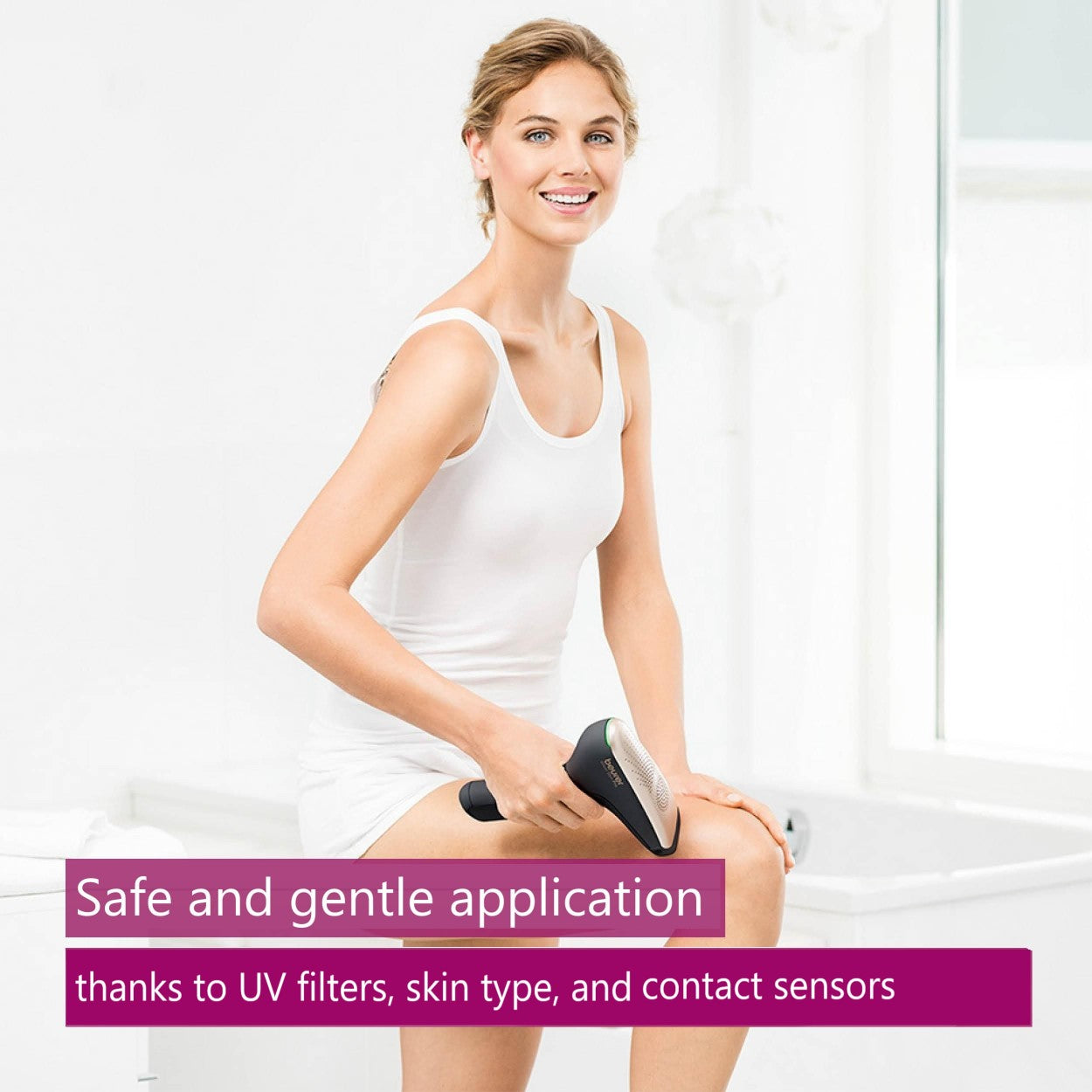 Beurer IPL Laser Hair Removal Device: Cordless IPL 8800+App for Face & Body