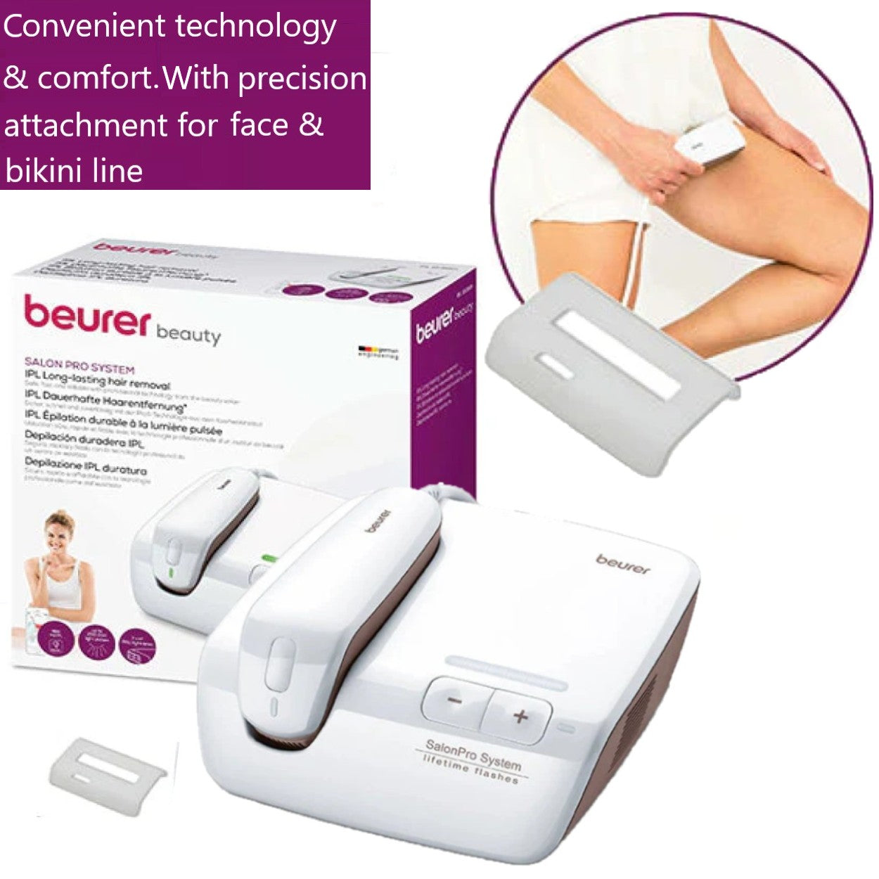 Beurer IPL Precision Face & Bikini Attachment for use with Beurer IPL 9000 + & IPL 10000 + Salon Pro IPL Devices