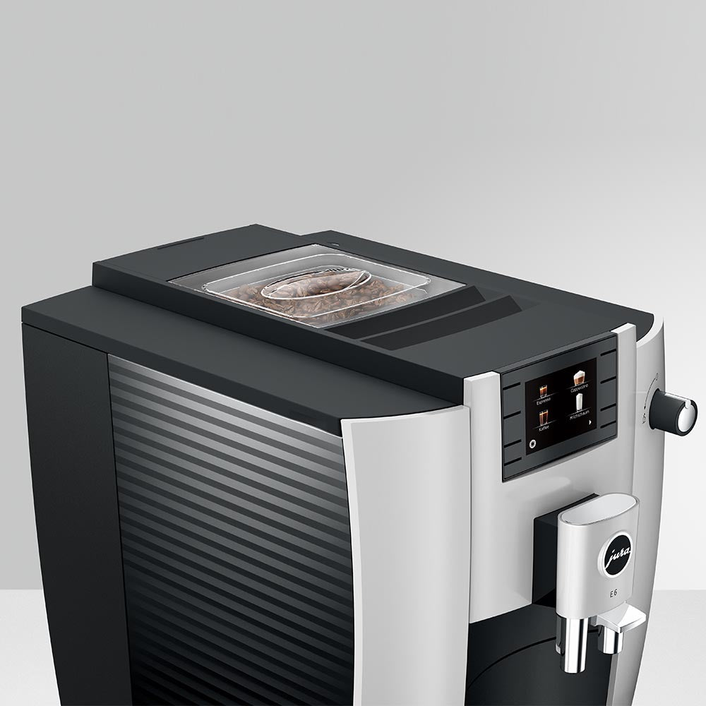 Jura E6 Coffee Machine Incl. Glass Milk Container & Mostra Di Cafe Forza #2 Coffee Beans (1kg)