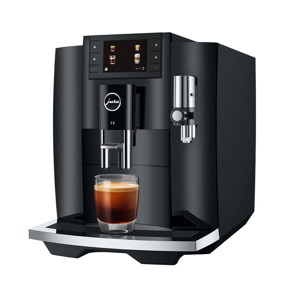 Jura E8 Coffee Machine - Piano Black (Latest Gen)