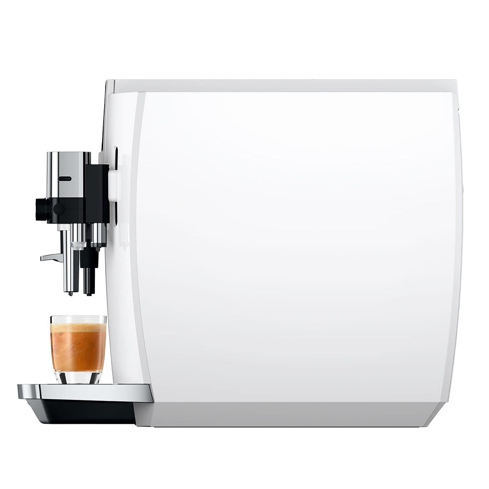 Jura E8 Coffee Machine - Piano White (Latest Gen)